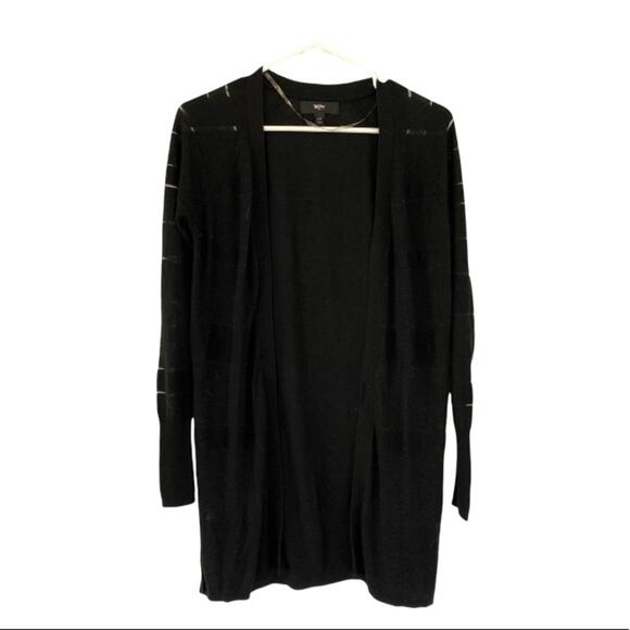Mossimo Supply Co Black Open Front Knit Cardigan - Picture 5 of 6